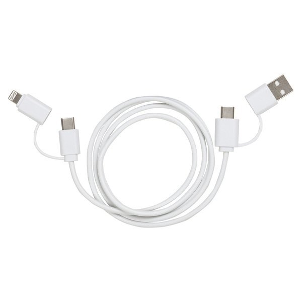 Stow 'N Go 4-in-1 60W PD 39" Data & Fast Charging Cable w/ Silicone Pouch