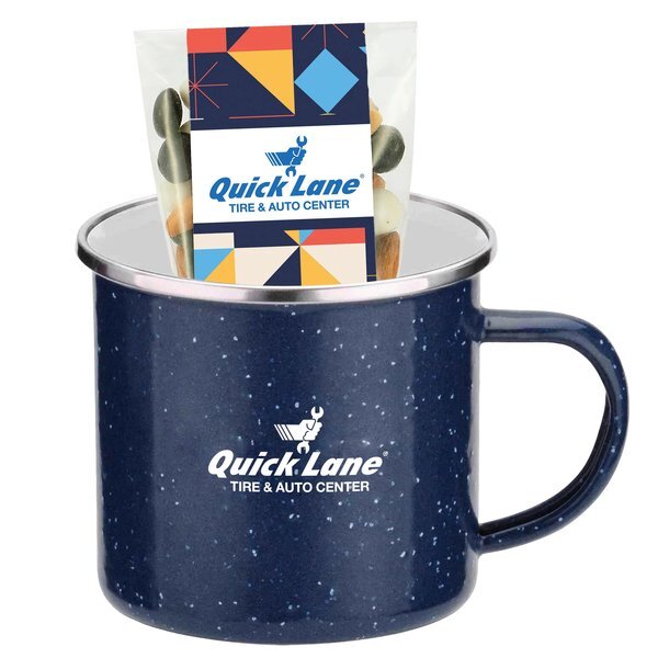 Espresso Mix & Speckled Camping Mug Gift Set