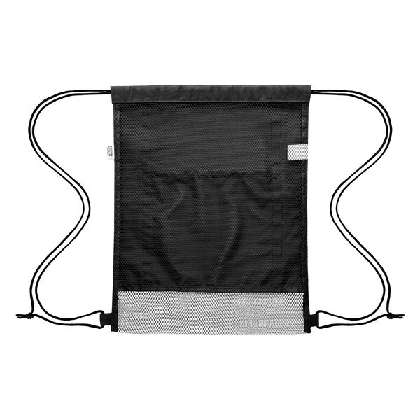 Game Time rPET Reflective Drawstring Bag