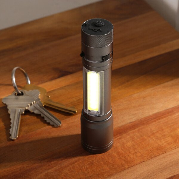 reNew Dual LED & COB Rechargeable Flashlight
