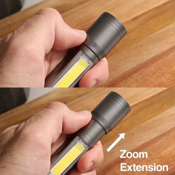 reNew Dual LED & COB Rechargeable Flashlight