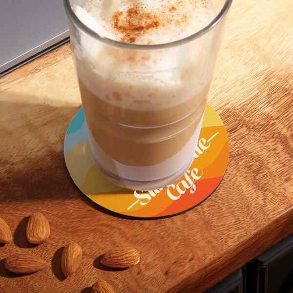 reGen Recycled Polyester Round Dye Sub Coaster