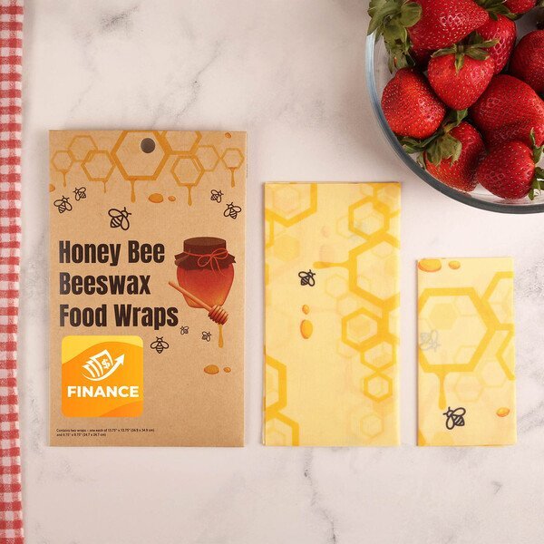 Honey Bee Beeswax Food Wraps