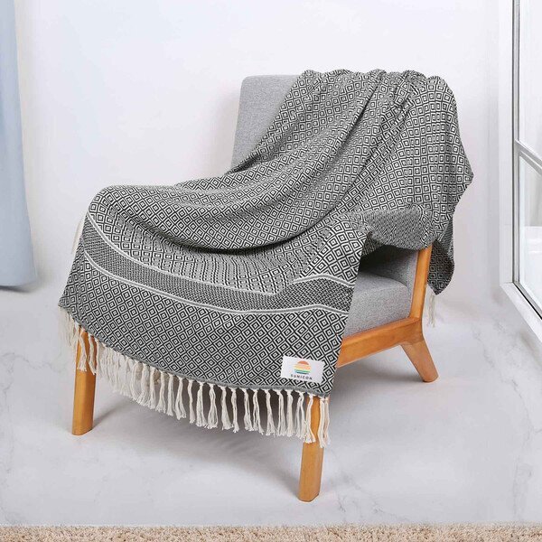 reGen rPET Woven Throw Blanket, 50" x 60"