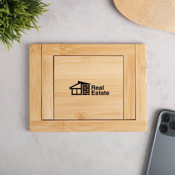 Chun Bamboo Kitchen Trivet Phone Holder