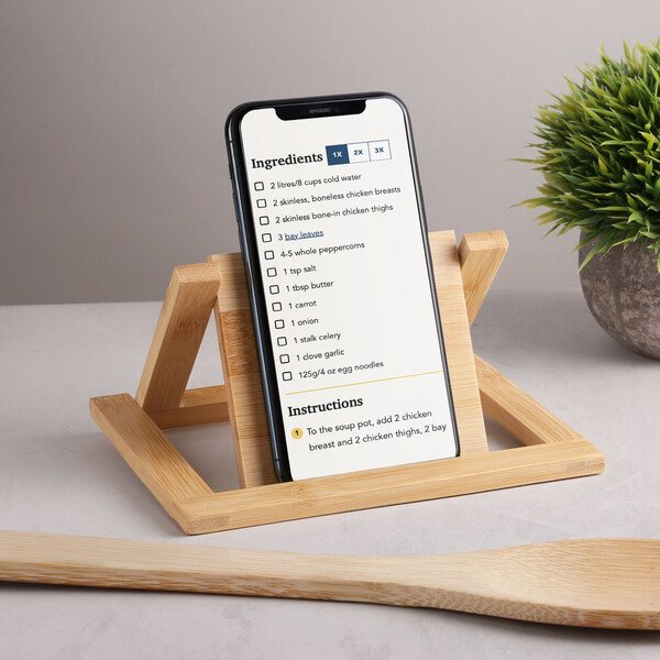 Chun Bamboo Kitchen Trivet Phone Holder