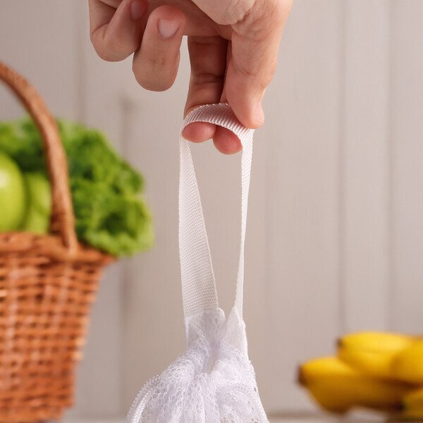 Bio-Liiv Drawstring Mesh Produce Bag