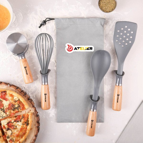 Four-Piece reGen Beechwood Utensil Set