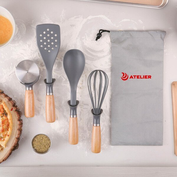 Four-Piece reGen Beechwood Utensil Set