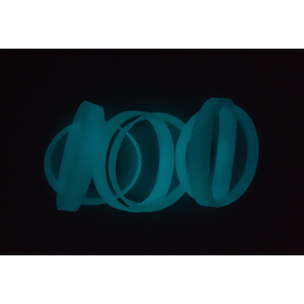 Silcone Awareness Wristband Bracelet, Glow Colors