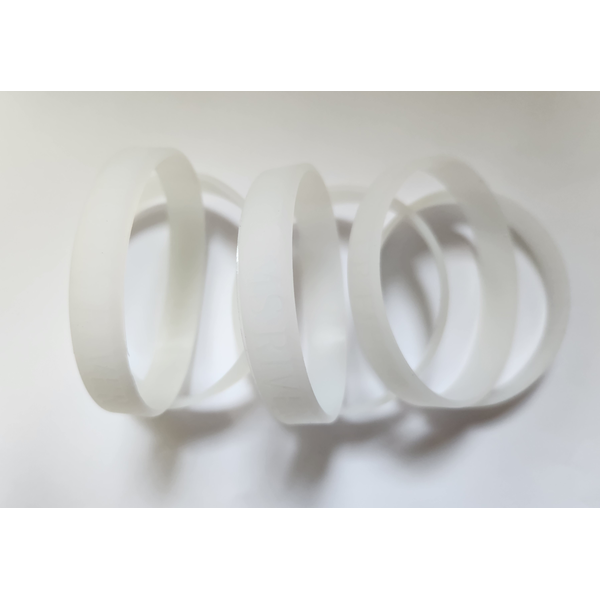 Silcone Awareness Wristband Bracelet, Glow Colors