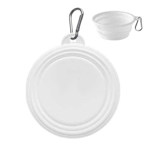 Collapsible Silicone Pet Bowl w/ Carabiner