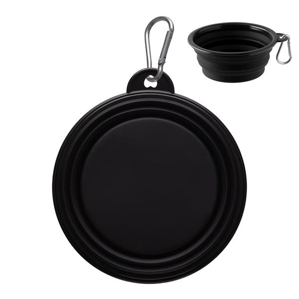 Collapsible Silicone Pet Bowl w/ Carabiner