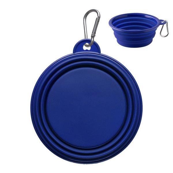 Collapsible Silicone Pet Bowl w/ Carabiner
