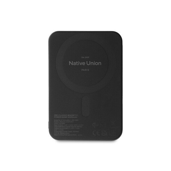 Native Union® ReClassic Magnetic Power Bank, 5000mAh