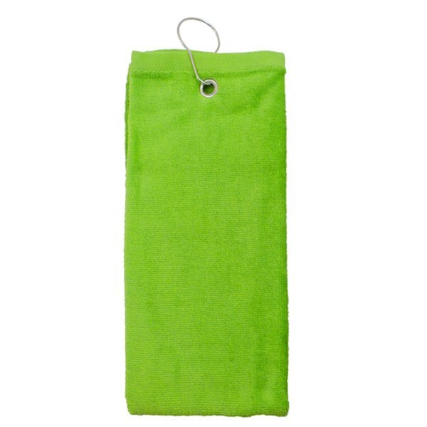 Tri-Fold Cotton Terry Velour Sports Towel, 16" x 25"