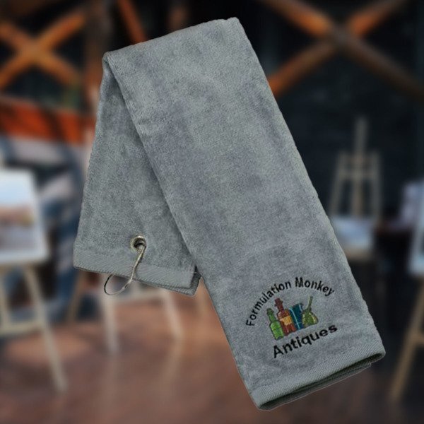 Tri-Fold Cotton Terry Velour Sports Towel, 16" x 25"