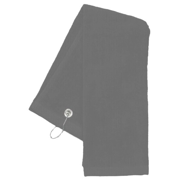 Tri-Fold Cotton Terry Velour Sports Towel, 16" x 25"