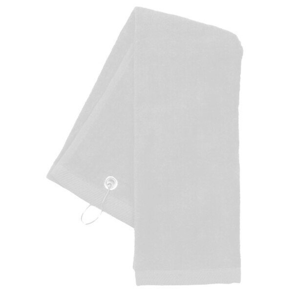 Tri-Fold Cotton Terry Velour Sports Towel, 16" x 25"