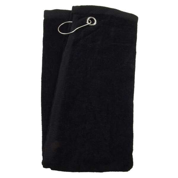 Corner Grommet Cotton Terry Velour Sports Towel, 16" x 25"