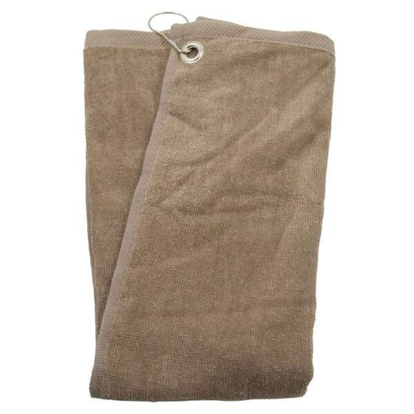 Corner Grommet Cotton Terry Velour Sports Towel, 16" x 25"