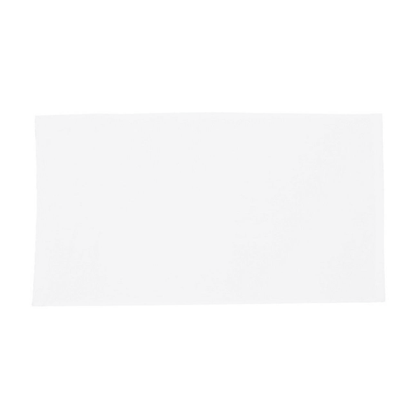 Turkish Signature Cotton Terry Velour White Sports Towel, 20" x 34"