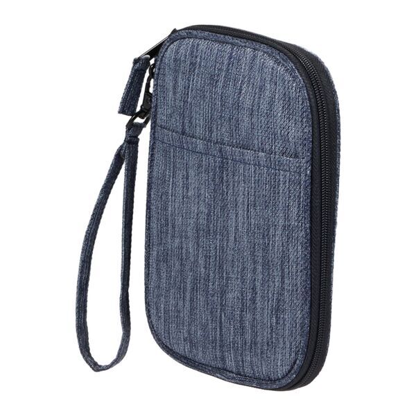The Goods™ Navy Heather Recycled Travel Wallet