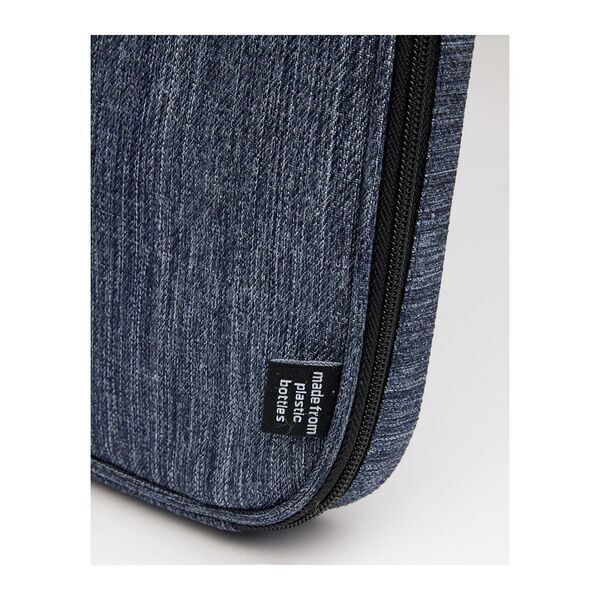 The Goods™ Navy Heather Recycled Mobile Office Laptop Case