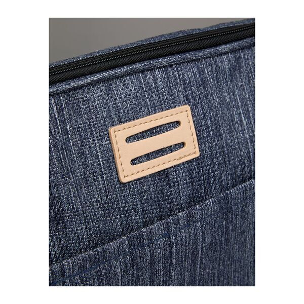 The Goods™ Navy Heather Recycled Mobile Office Laptop Case