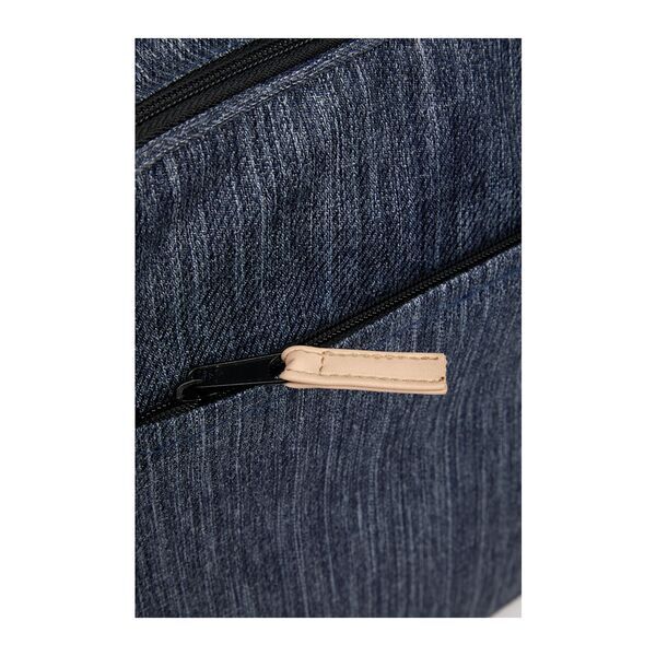 The Goods™ Navy Heather Recycled Mobile Office Laptop Case