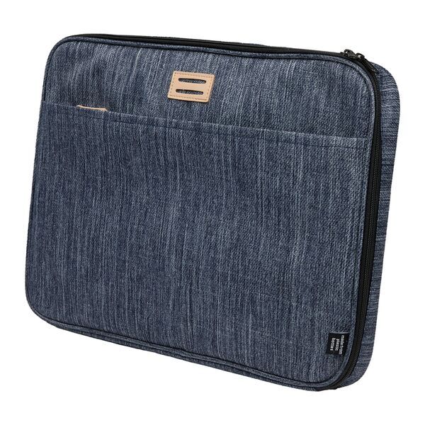 The Goods™ Navy Heather Recycled Mobile Office Laptop Case