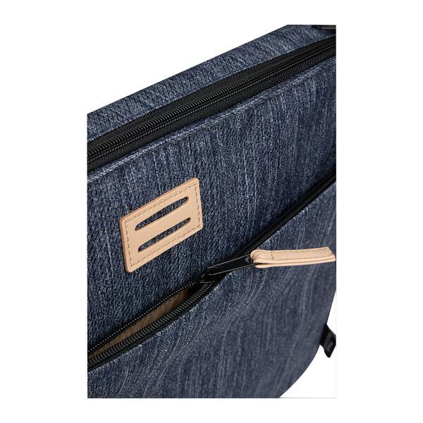 The Goods™ Navy Heather Recycled Mobile Office Laptop Case
