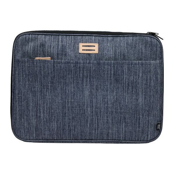 The Goods™ Navy Heather Recycled Mobile Office Laptop Case