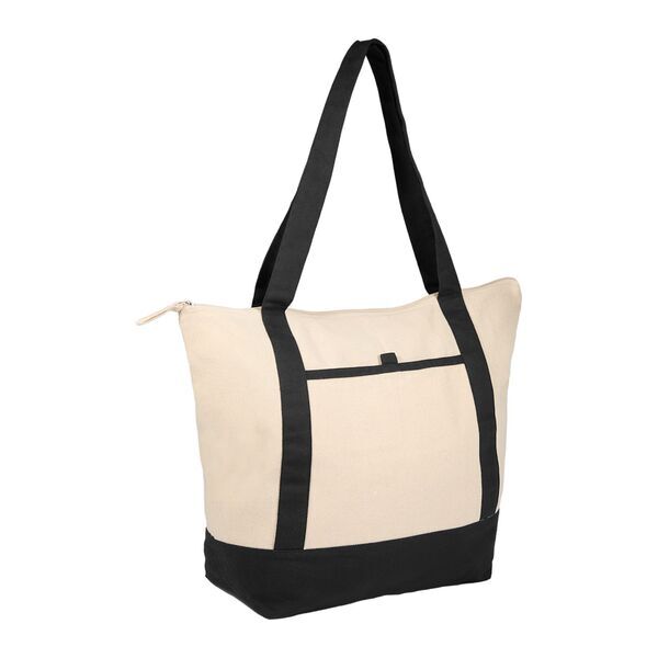 Isle 8oz. Organic Cotton Zippered Tote
