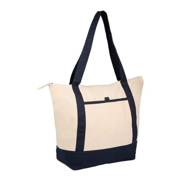 Isle 8oz. Organic Cotton Zippered Tote