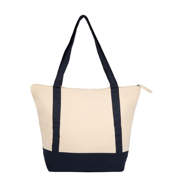 Isle 8oz. Organic Cotton Zippered Tote