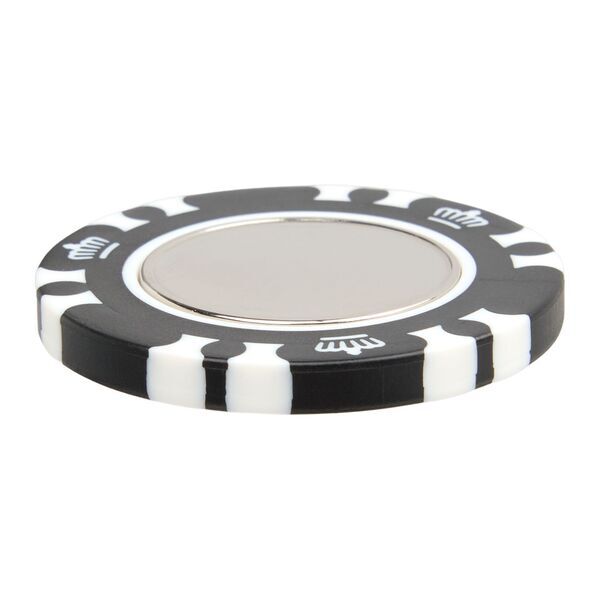 Recycled Poker Chip w/ Metal Ball Marker
