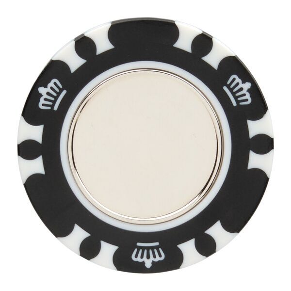 Recycled Poker Chip w/ Metal Ball Marker