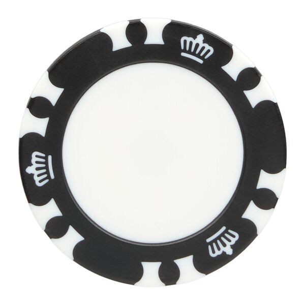 Recycled Poker Chip w/ Metal Ball Marker