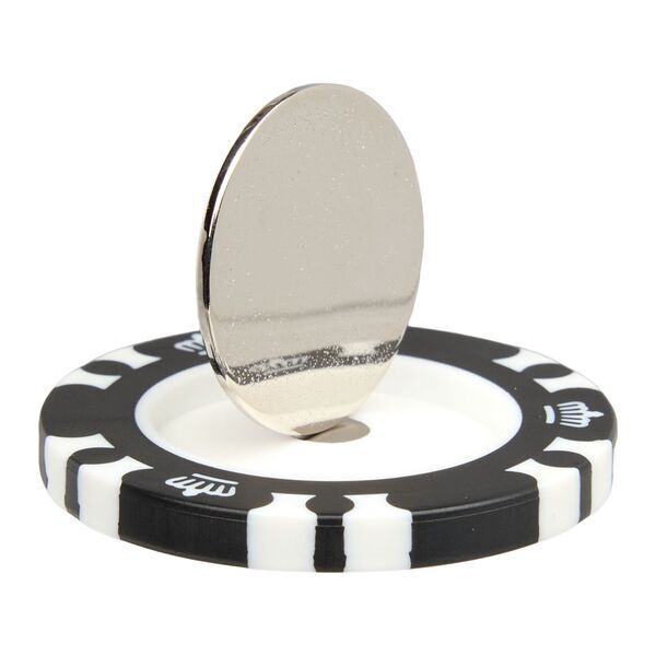 Recycled Poker Chip w/ Metal Ball Marker