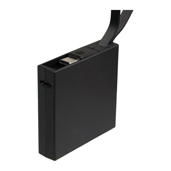 Recycled Power Bank w/ Type-C Cable, 2000mAh