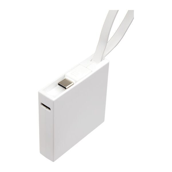 Recycled Power Bank w/ Type-C Cable, 2000mAh