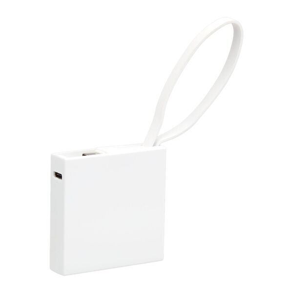 Recycled Power Bank w/ Type-C Cable, 2000mAh