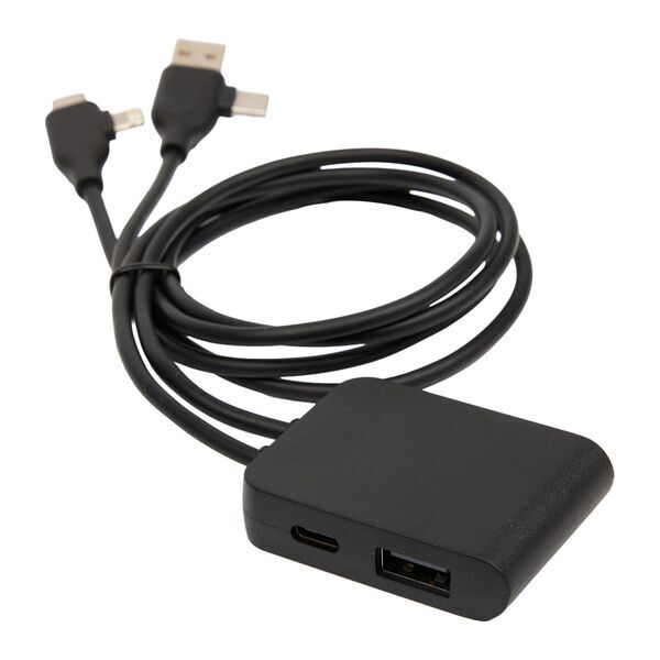 Five-in-One Charging Cable w/ USB-A/C Hub