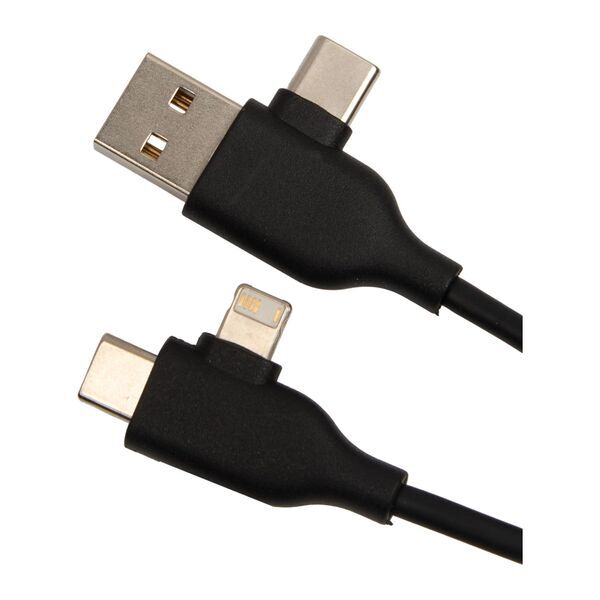 Five-in-One Charging Cable w/ USB-A/C Hub