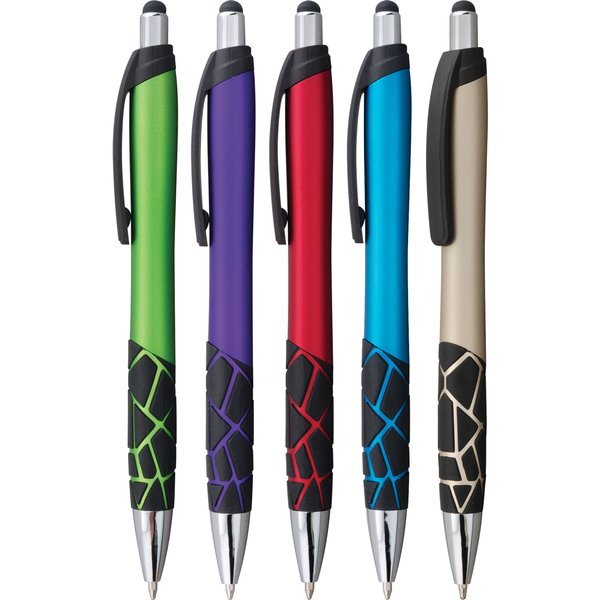 Mosaic Metallic Click Stylus Pen