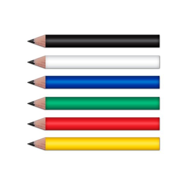 Mini Round Golf Pencils, Pre-Sharpened