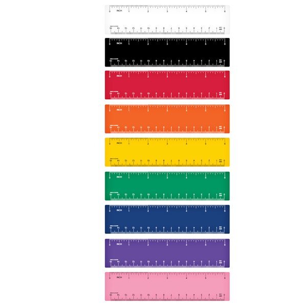 Colorful 6" Plastic Ruler