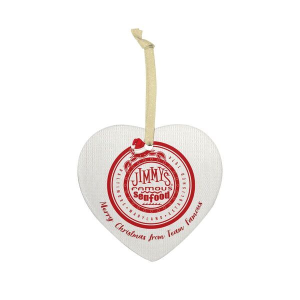 Heart Ceramic Holiday Ornament