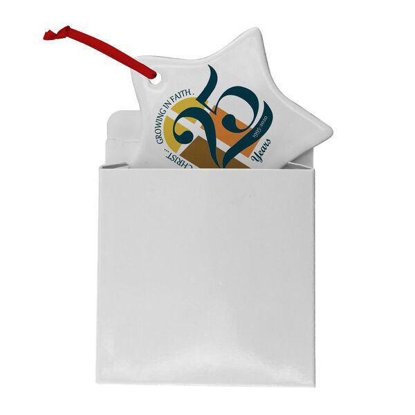 Star Ceramic Holiday Ornament